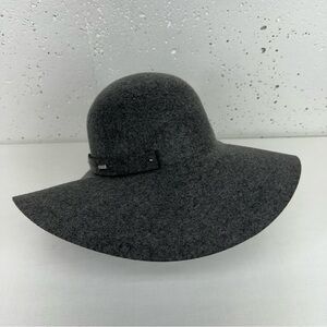 San Diego Hat Company Charcoal Gray Wool Floppy Hat NEW